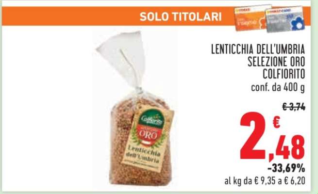 Lenticchia dell’Umbria Selezione Oro Colfiorito