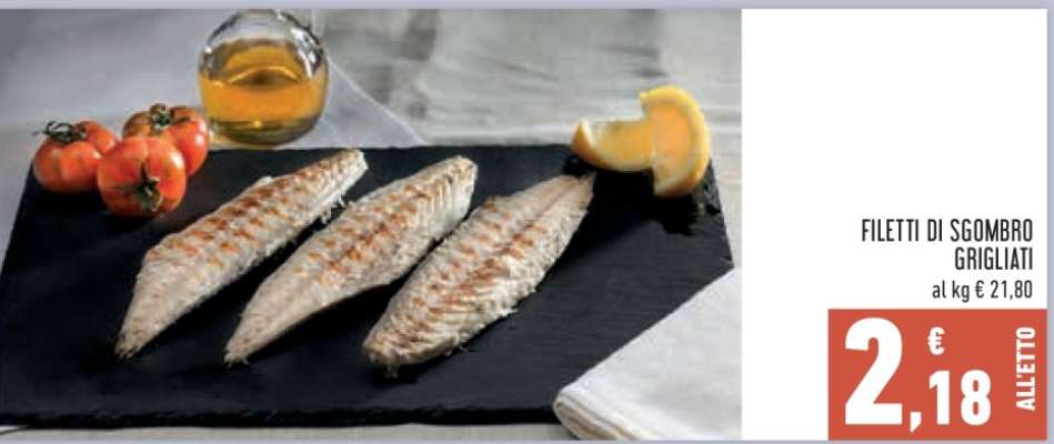 Filetti di sgombro grigliati