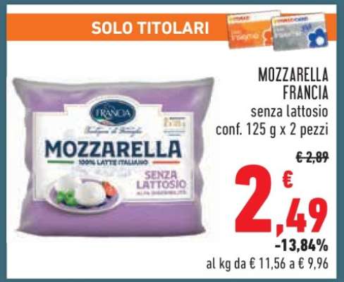 Mozzarella Francia