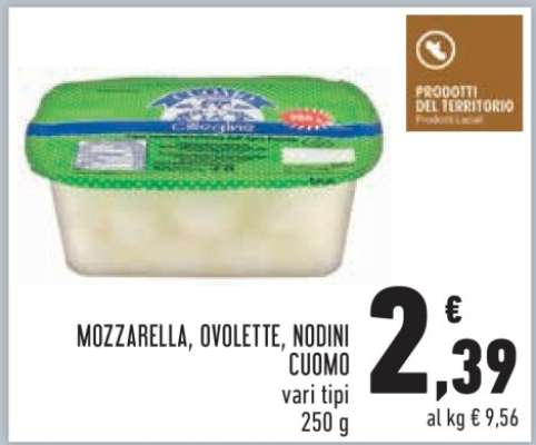 MOZZARELLA, OVOLETTE, NODINI CUOMO