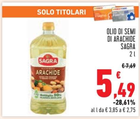 Olio di Semi di Arachide Sagra