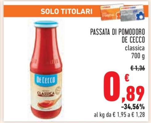 PASSATA DI POMODORO DE CECCO