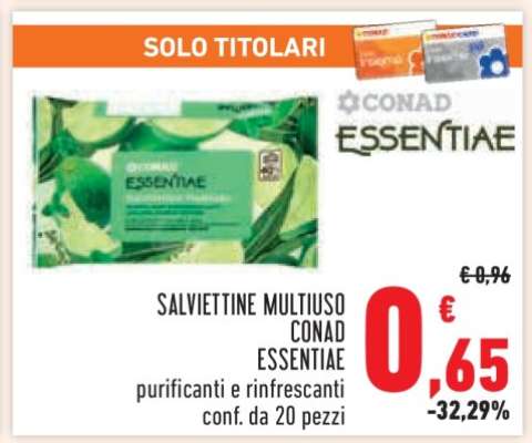 SALVIETTINE MULTIUSO CONAD ESSENTIAE