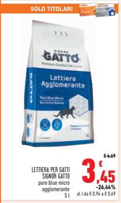 LETTIERA PER GATTI SIGNOR GATTO