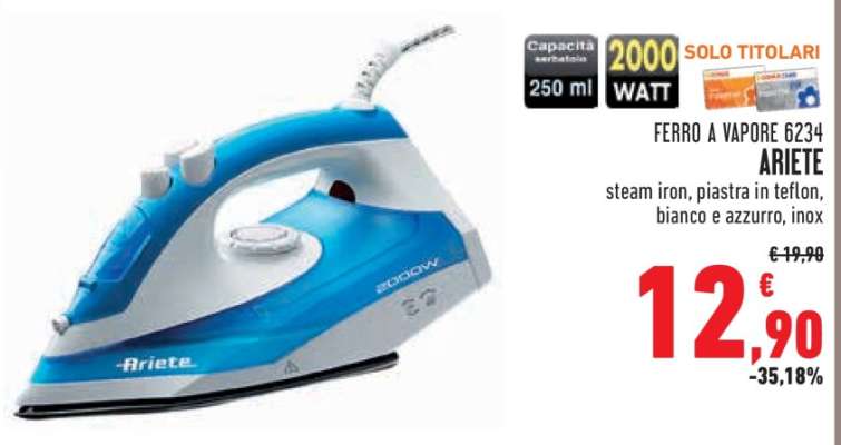 FERRO A VAPORE 6234 ARIETE