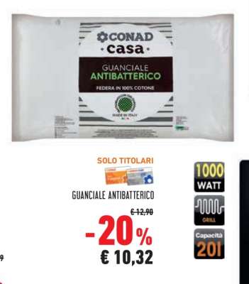 GUANCIALE ANTIBATTERICO