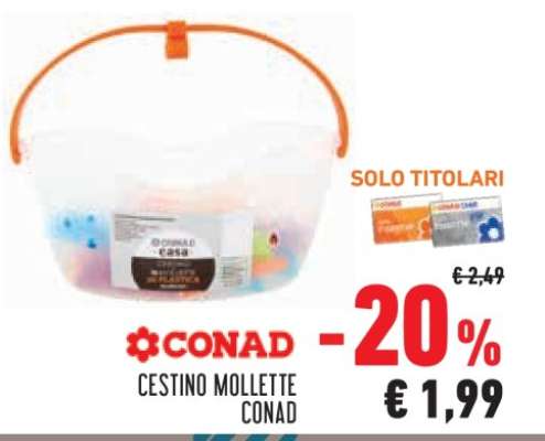 CESTINO MOLLETTE CONAD