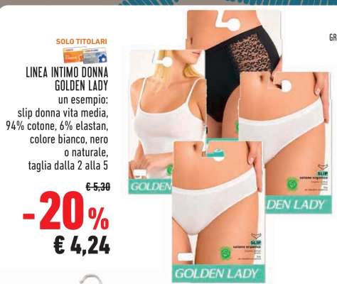 LINEA INTIMO DONNA GOLDEN LADY