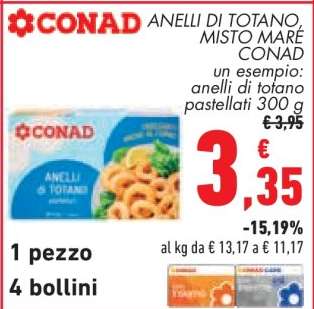 ANELLI DI TOTANO, MISTO MARE CONAD