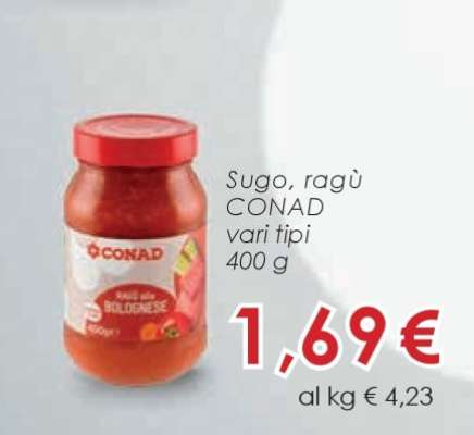 Sugo, Ragù Conad