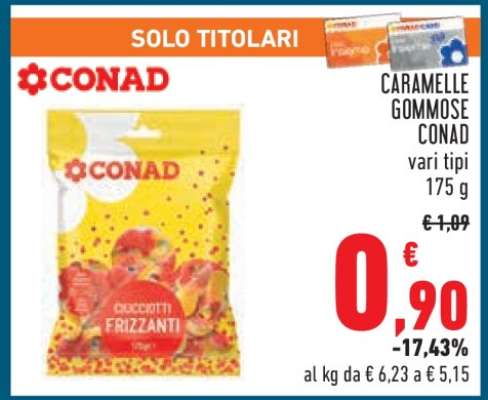CARAMELLE GOMMOSE CONAD