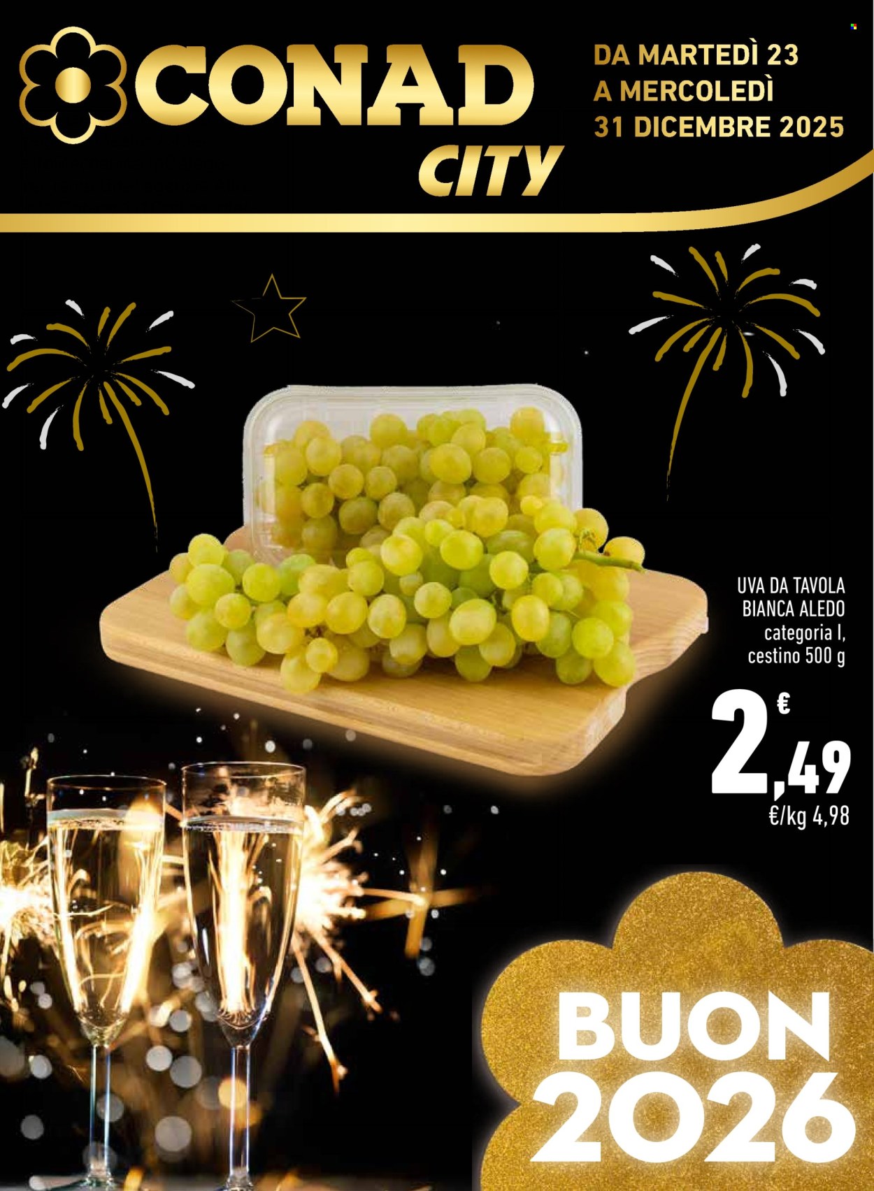 Volantino Conad City - 23/12/2025 - 31/12/2025. Pagina 1