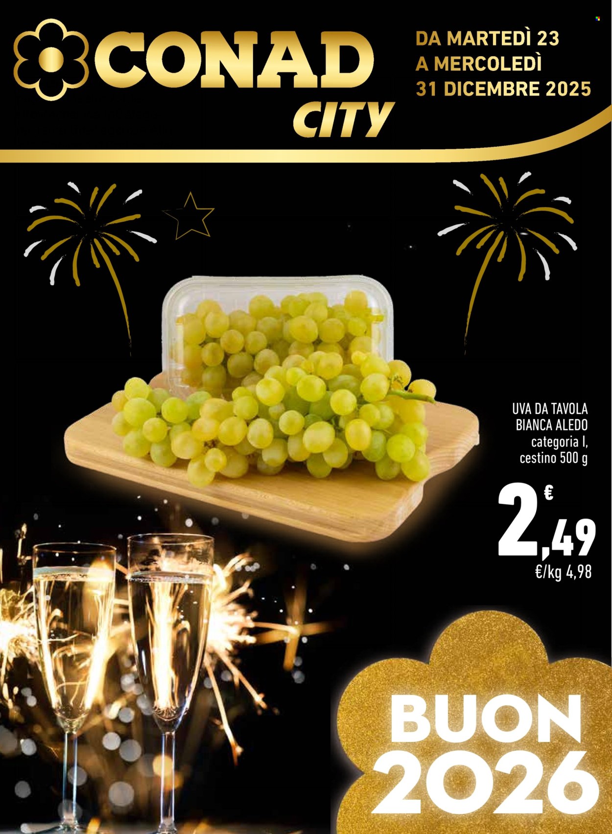 Volantino Conad - 23/12/2025 - 31/12/2025. Pagina 1