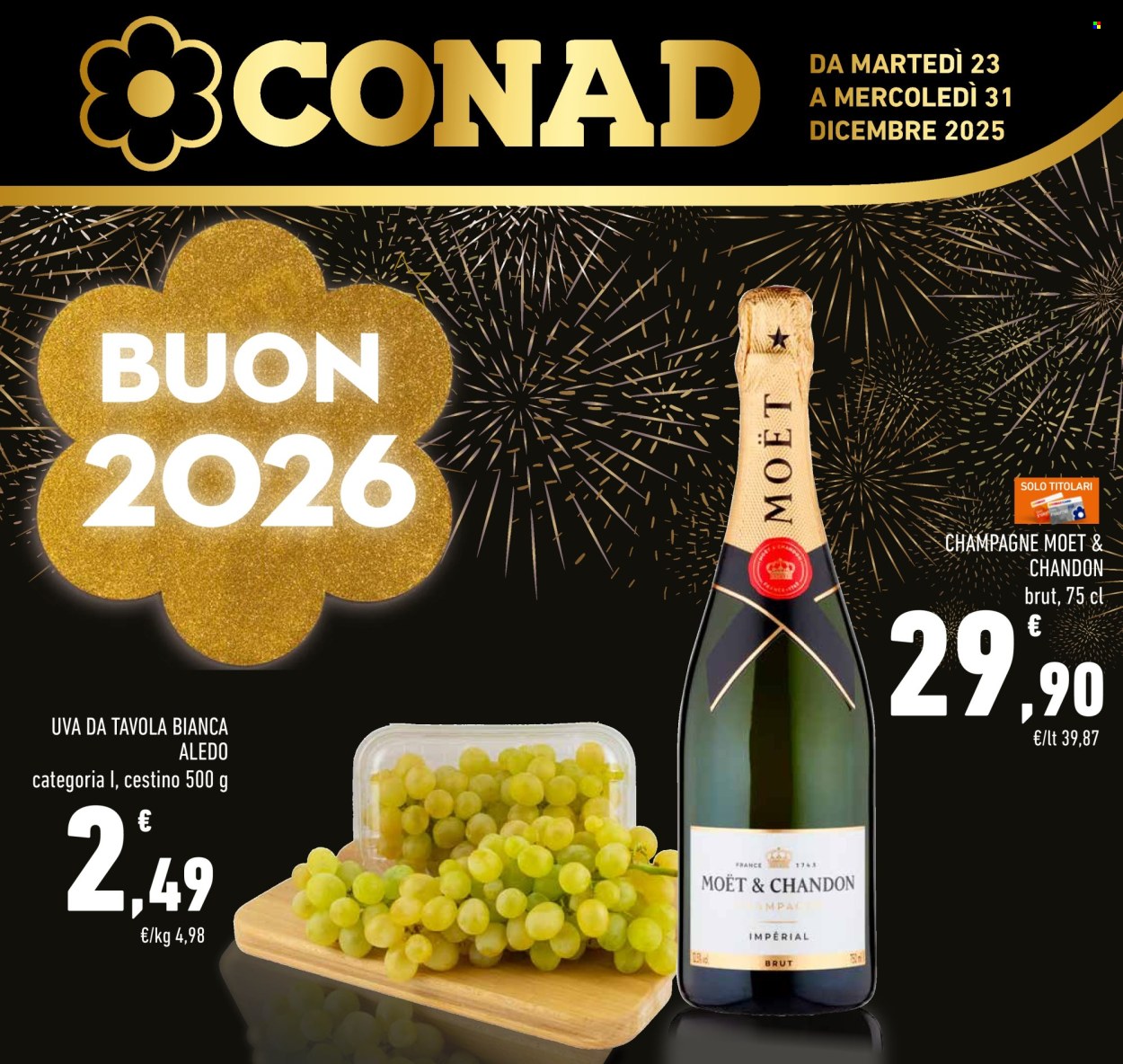 Volantino Conad - 23/12/2025 - 31/12/2025. Pagina 1