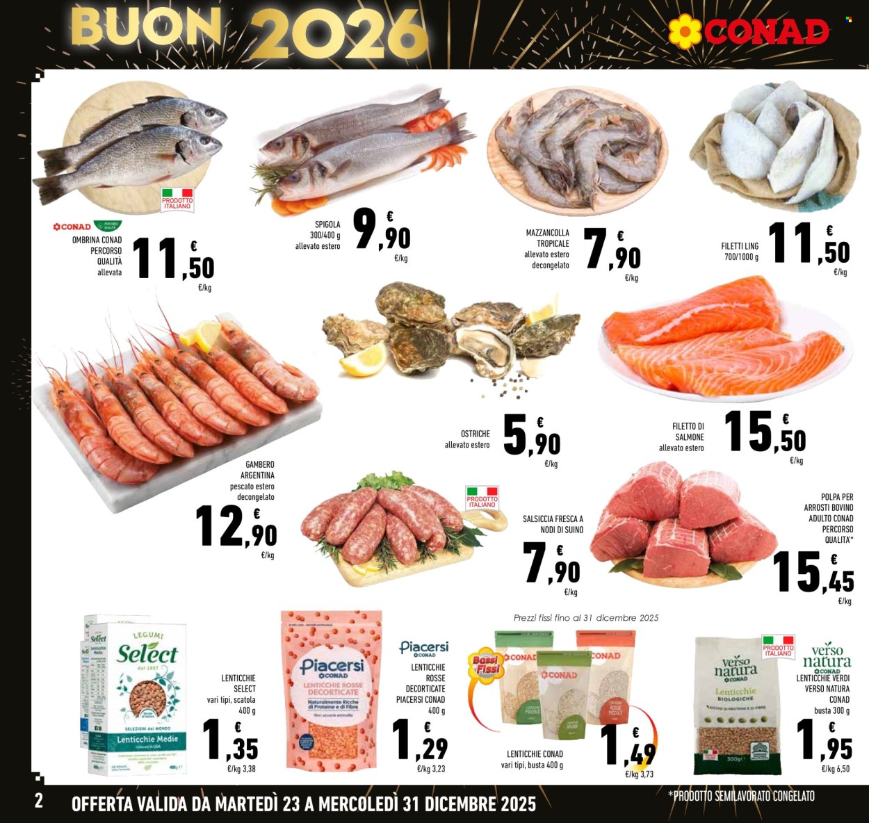 Volantino Conad - 23/12/2025 - 31/12/2025. Pagina 2