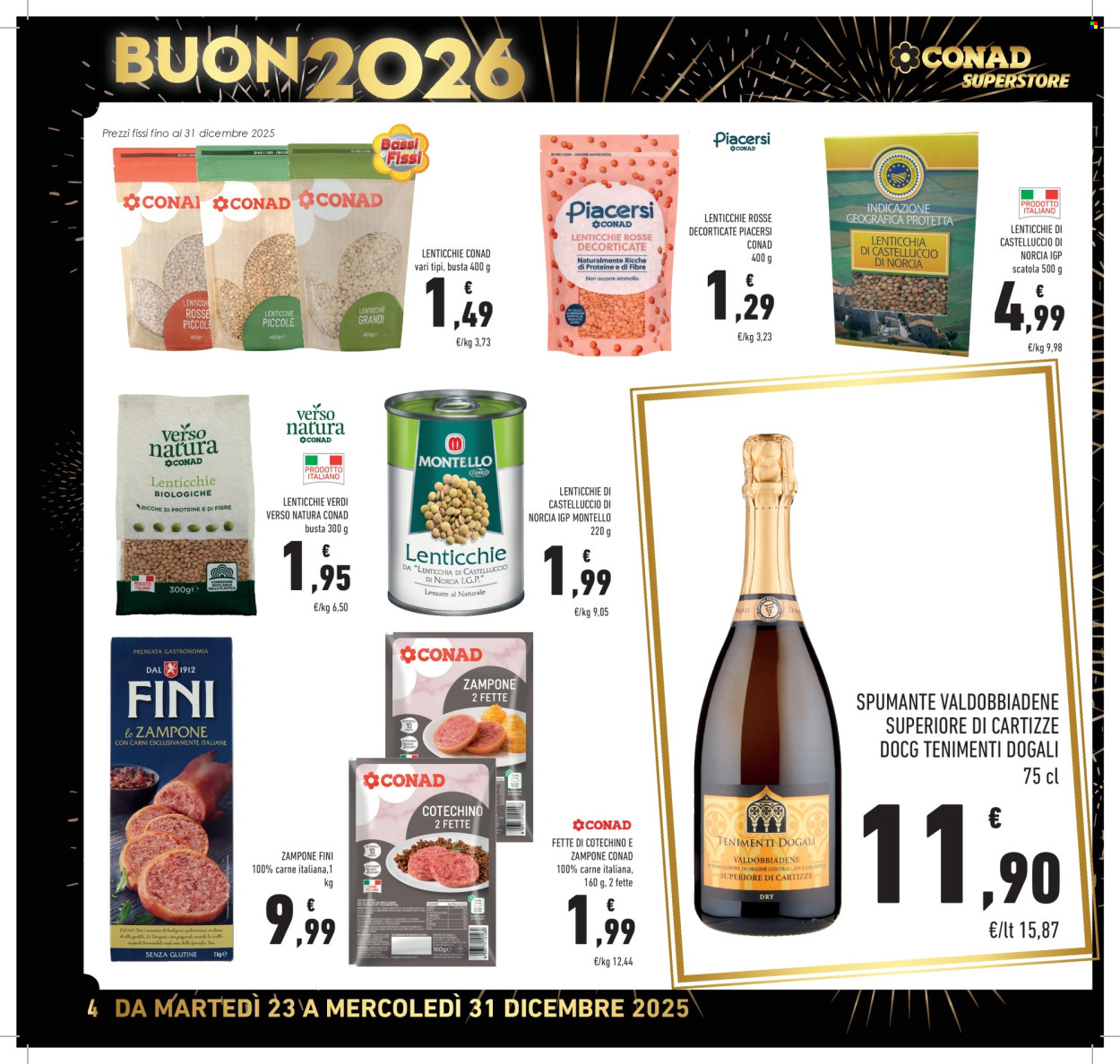 Volantino Conad Superstore - 23/12/2025 - 31/12/2025. Pagina 4