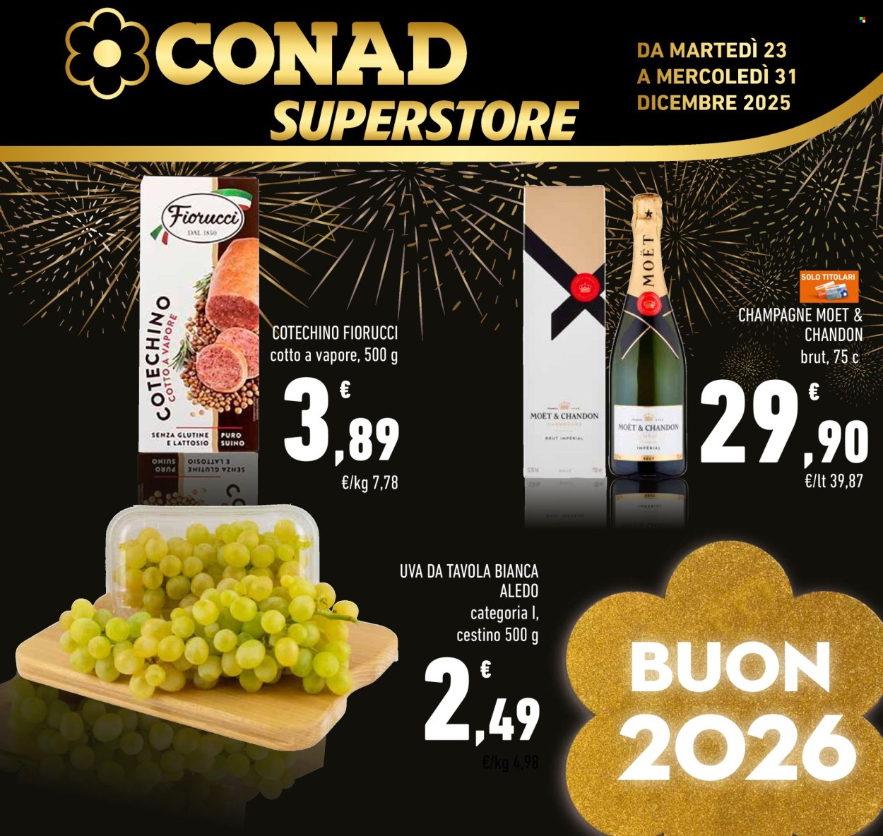 Volantino Conad Superstore - 23/12/2025 - 31/12/2025. Pagina 1