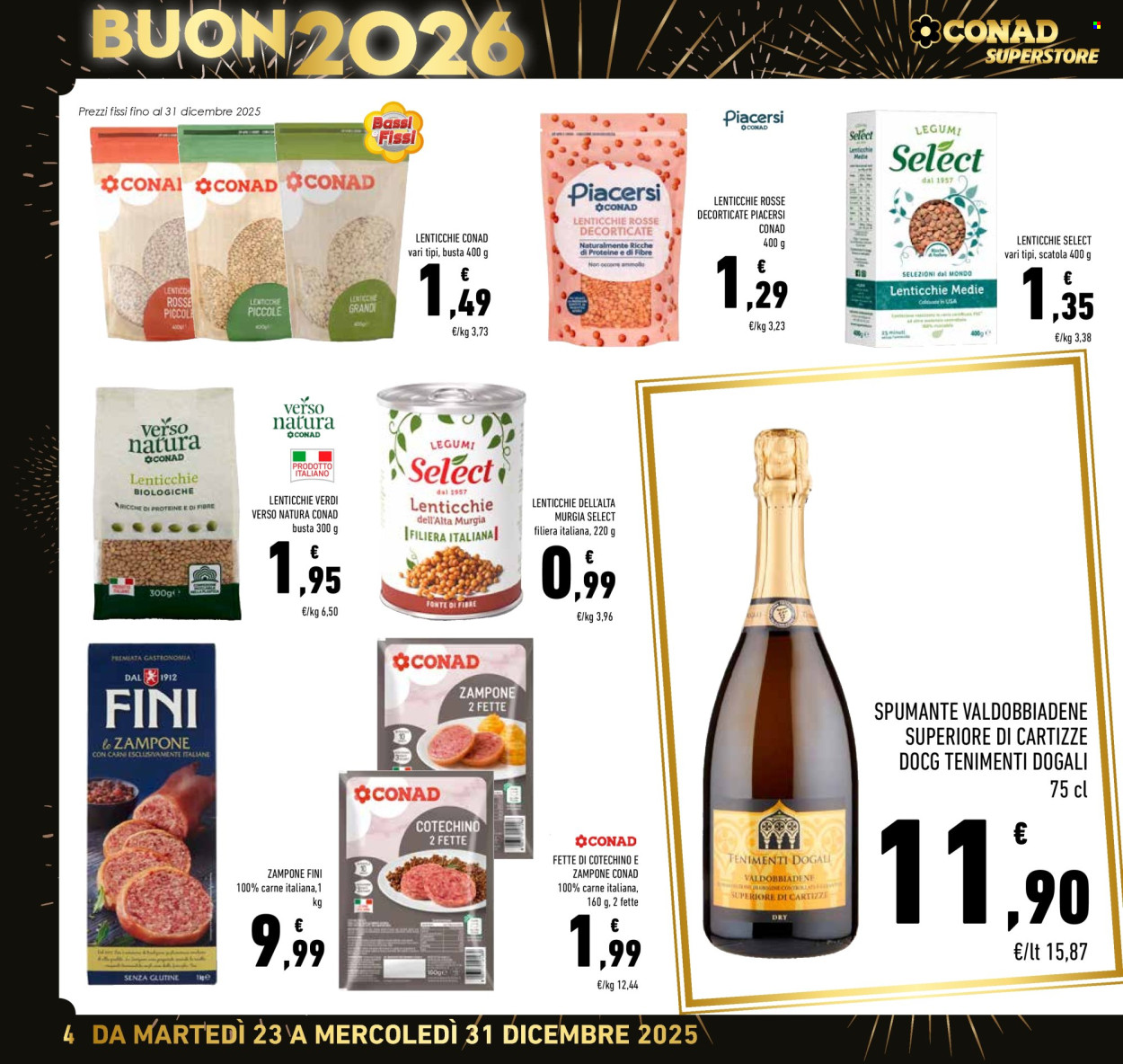 Volantino Conad Superstore - 23/12/2025 - 31/12/2025. Pagina 4